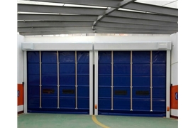 地庫(kù)口快速卷簾門安裝案例